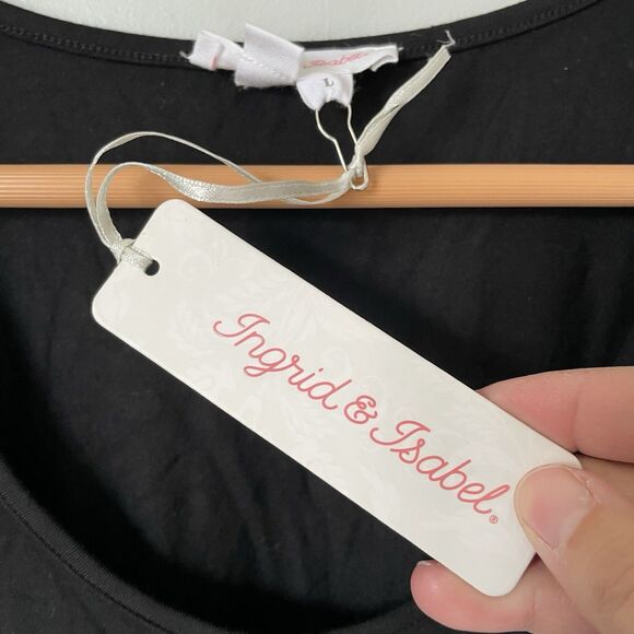 Ingrid & Isabel Maternity Dress Sleeveless Gray Black Lot of 2 Women's Large NWT - Picture 9 of 10